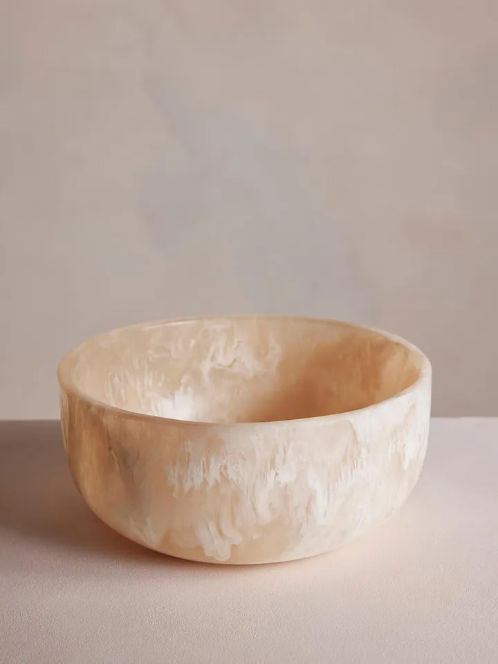 Miller Resin Salad Bowl, White