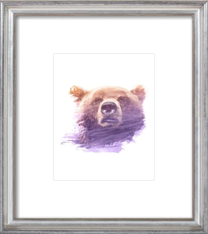 BEAR SUPERIMPOSED WATERCOLOR by Emiliano Deificus for Artfully Walls