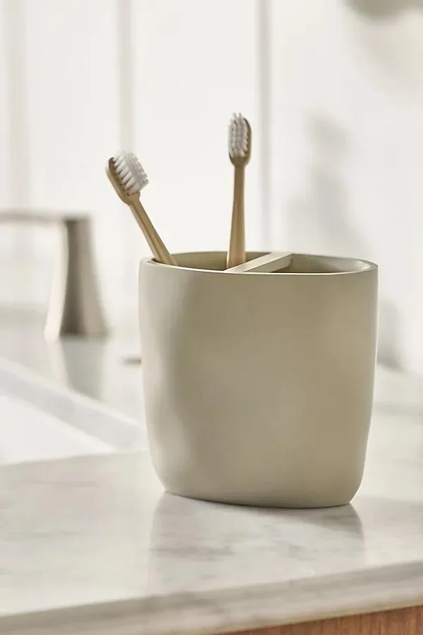 Montecito Textured Tooth Brush Holder