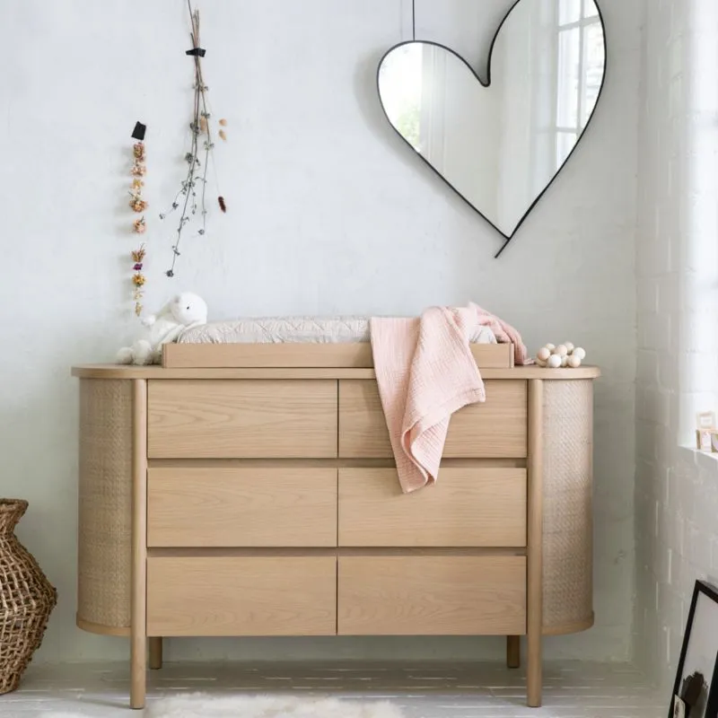 Canyon 56" Natural Wood Wide 6-Drawer Kids Dresser by Leanne Ford