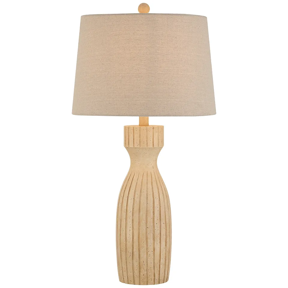 Andros 28 1/4" High Beige Almond Table Lamp