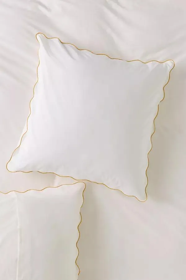 Cotton Marrow Scalloped Edge Euro Sham