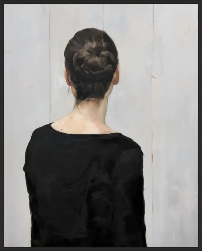 Portrait of a young woman by Philine van der Vegte for Artfully Walls