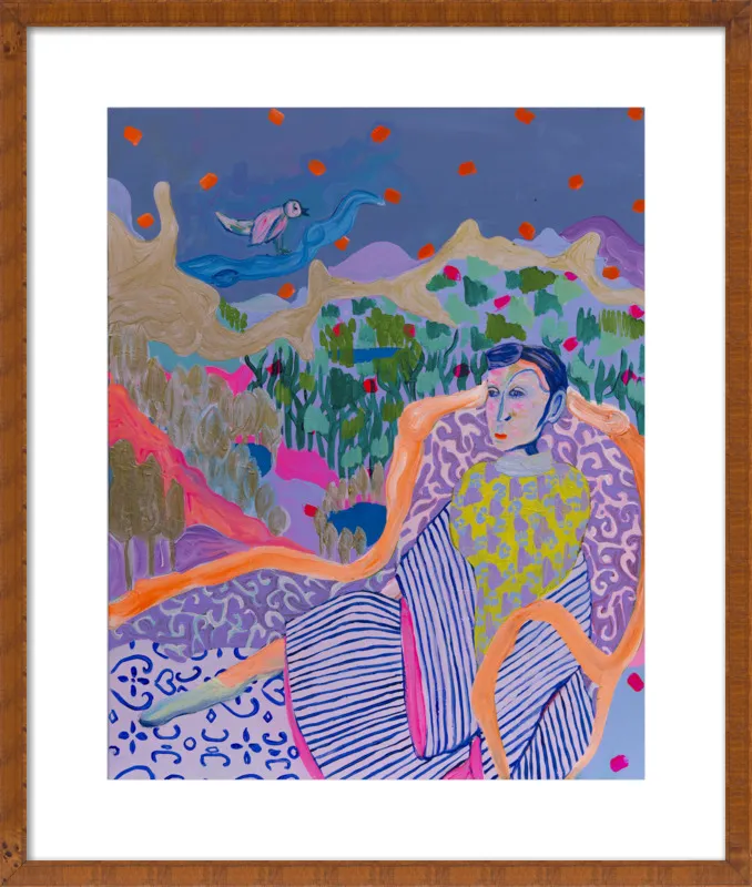 "The Nightingale" illustration by Davina Shefet for Artfully Walls