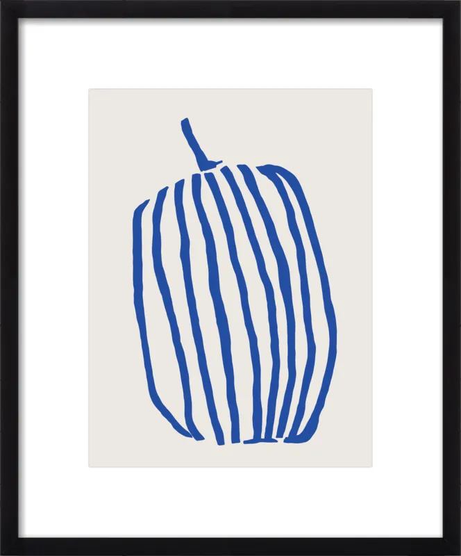 Striped pumpkin by Jessica Nielsen for Artfully Walls