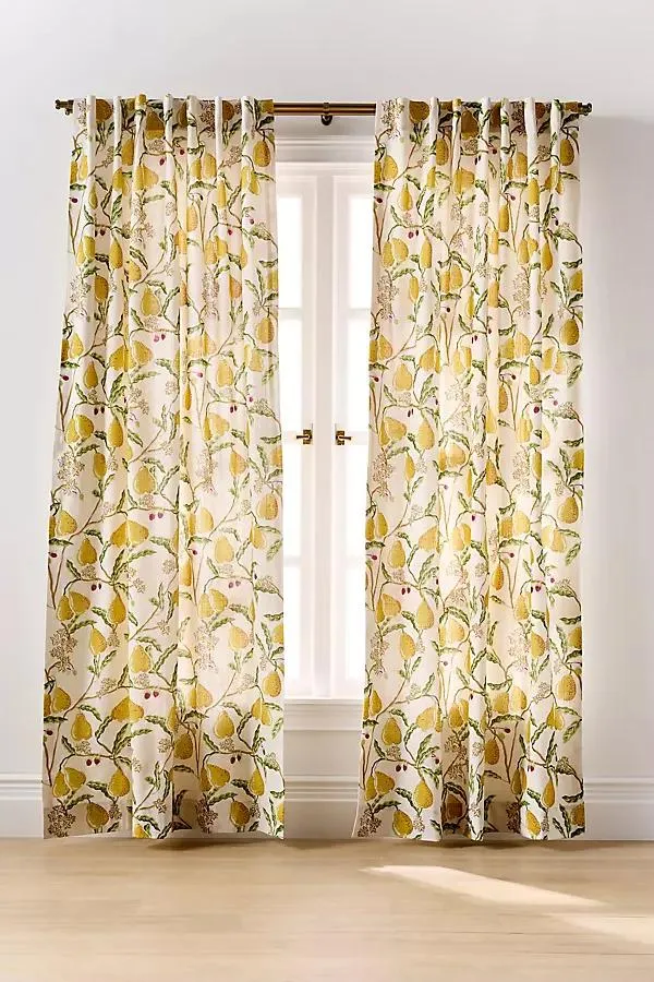 Pera Cotton Pear Printed Curtain