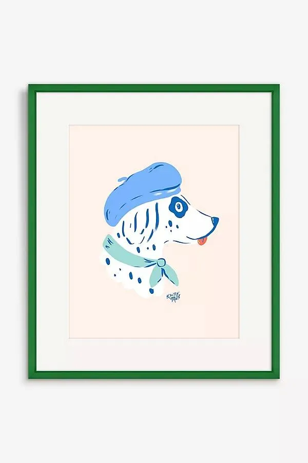 Poodle in Beret Wall Art
