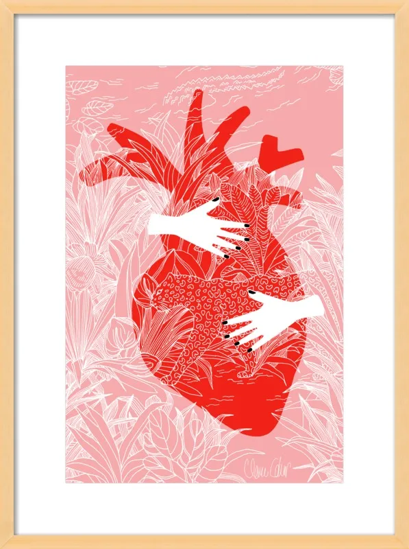 REFUGE ROSE by Claire Colin for Artfully Walls