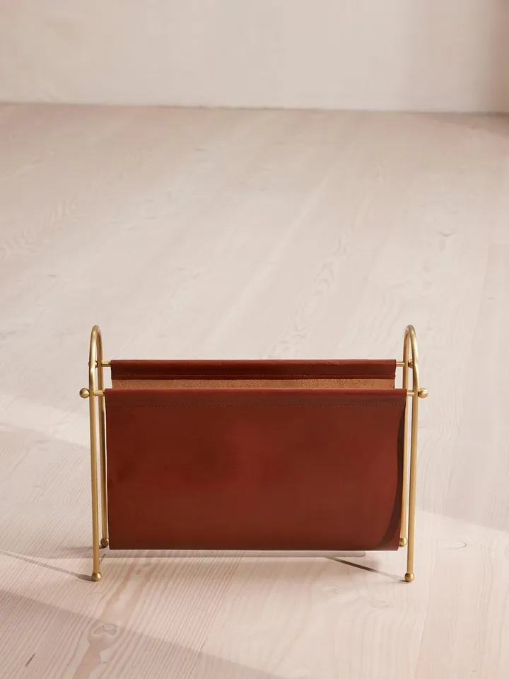 Meard Magazine Rack, Tan