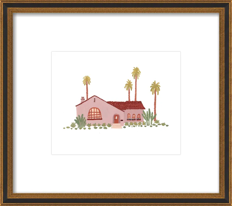 Pink Bungalow by Taylor Ann for Artfully Walls