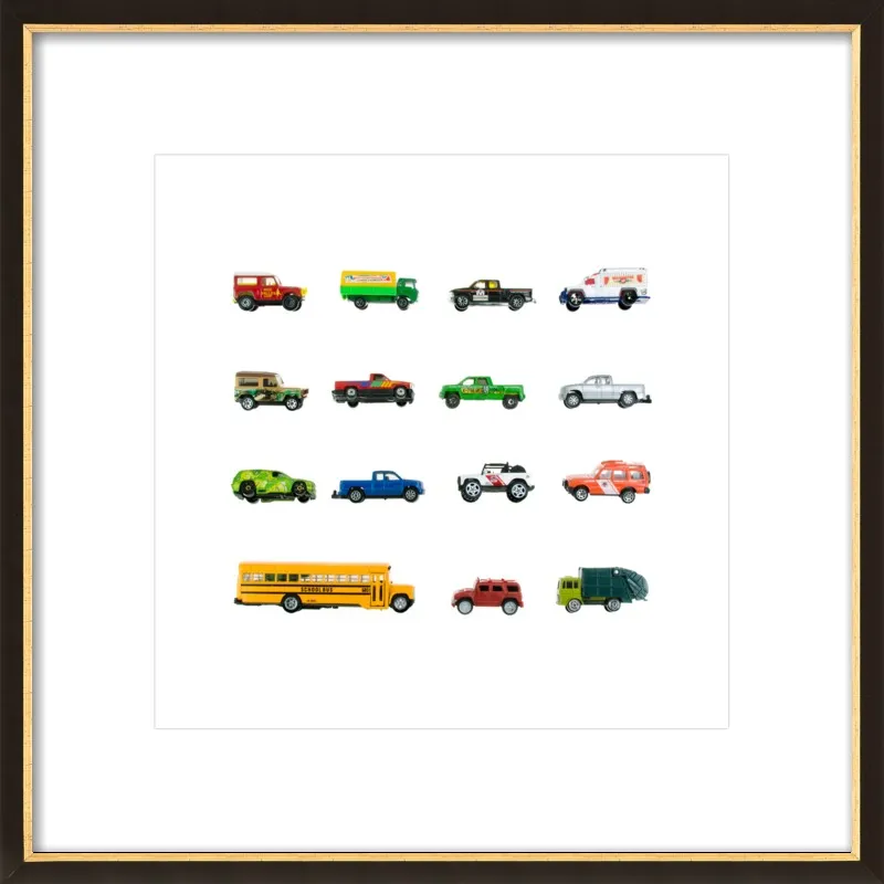 Vintage Toy Trucks by Jennifer Steen Booher for Artfully Walls