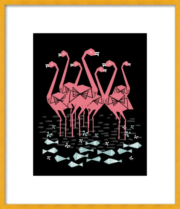 Flamingos by Andrea Lauren for Artfully Walls