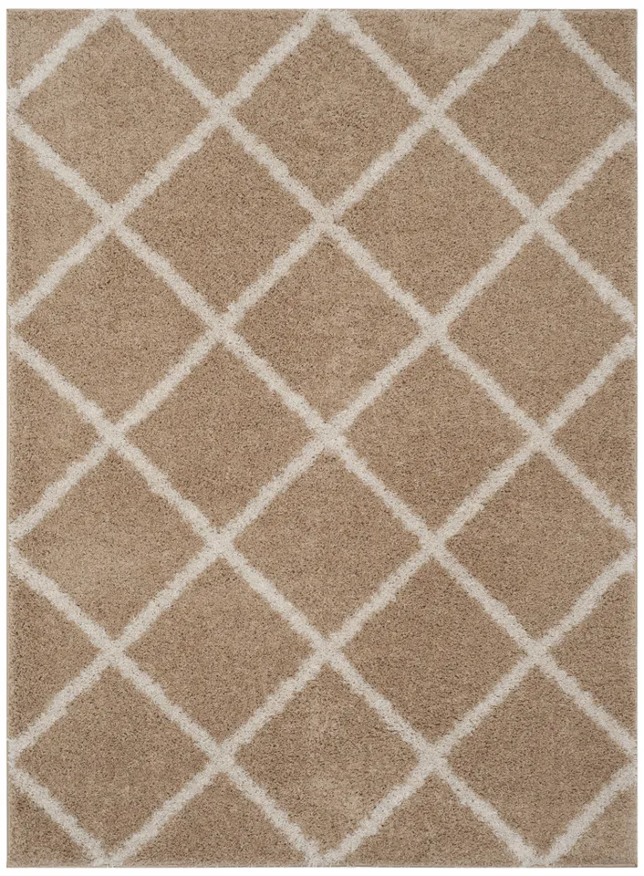 Arlo Home Woven Area Rug, SG169G, Beige/Ivory,  4' X 6'