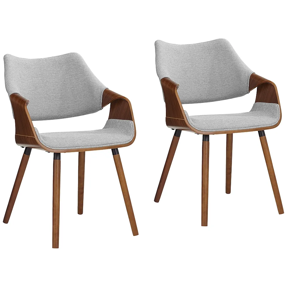 Westin Gray Fabric Dining Chairs Set of 2