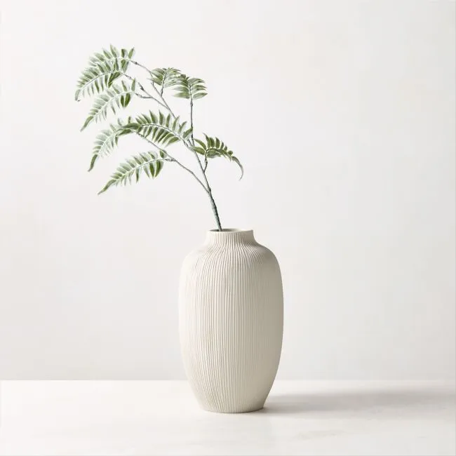 Faux Fern Dark Green Holiday Stem 32"