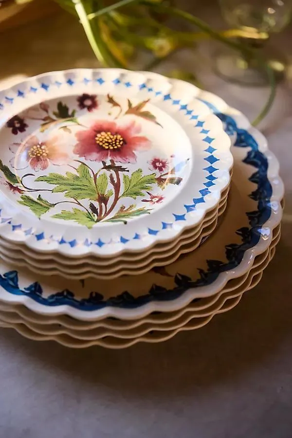 Autumnal Floral Stoneware Side Plate