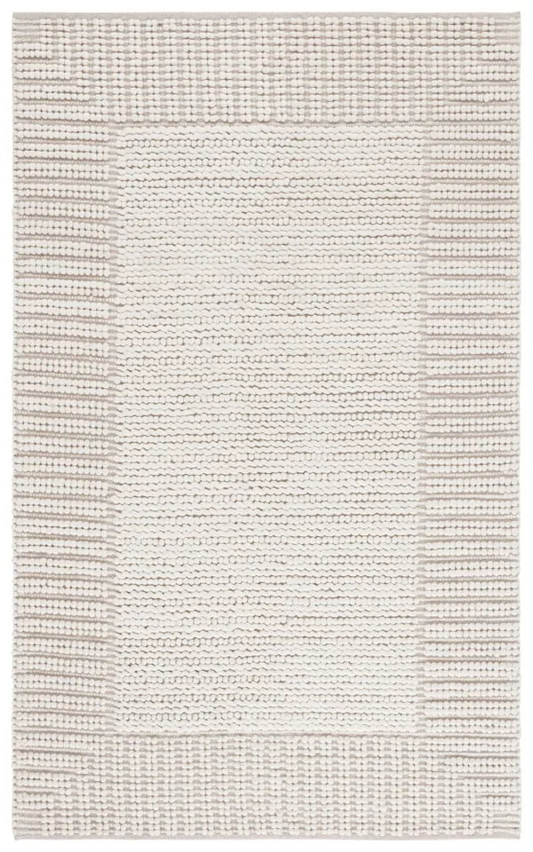 Safavieh Couture Natura Collection Flatweave Area Rug, Ivory, 5' x 8'