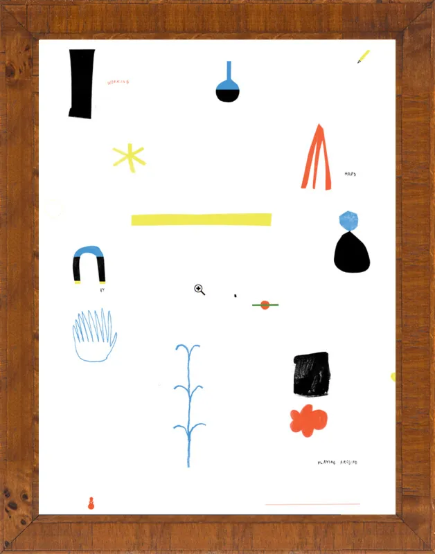 Working hard by playing around  by Agata Królak for Artfully Walls