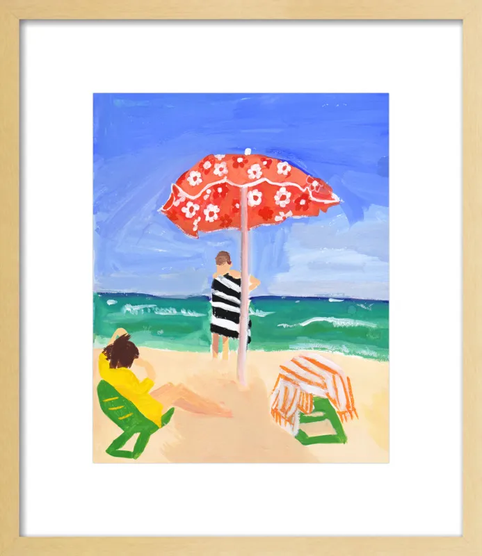 Italian Beach Umbrella by Jackie Mancuso for Artfully Walls