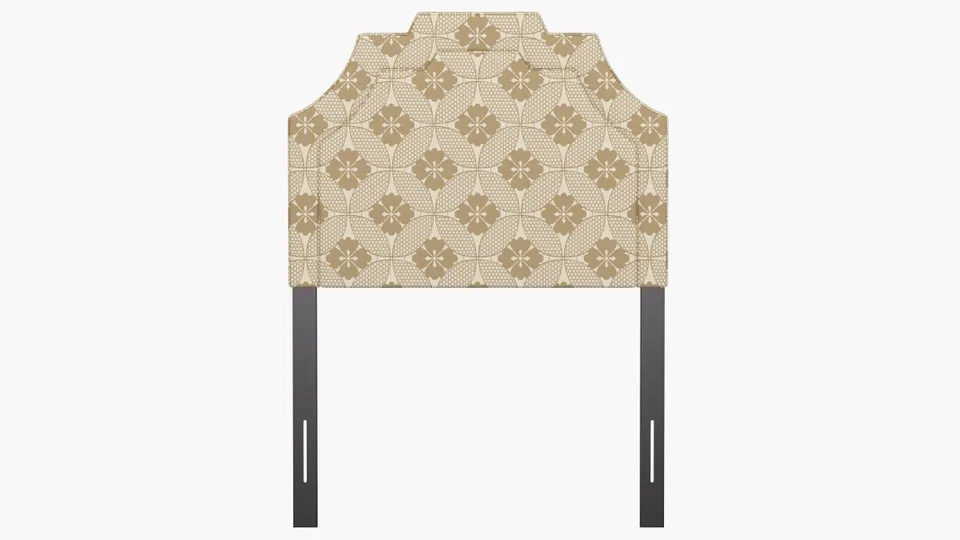 Art Deco Headboard, Rattan Solaire, Twin