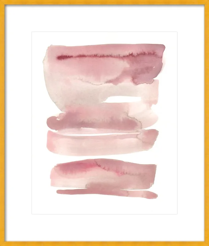 pink waves by Kelly Witmer for Artfully Walls