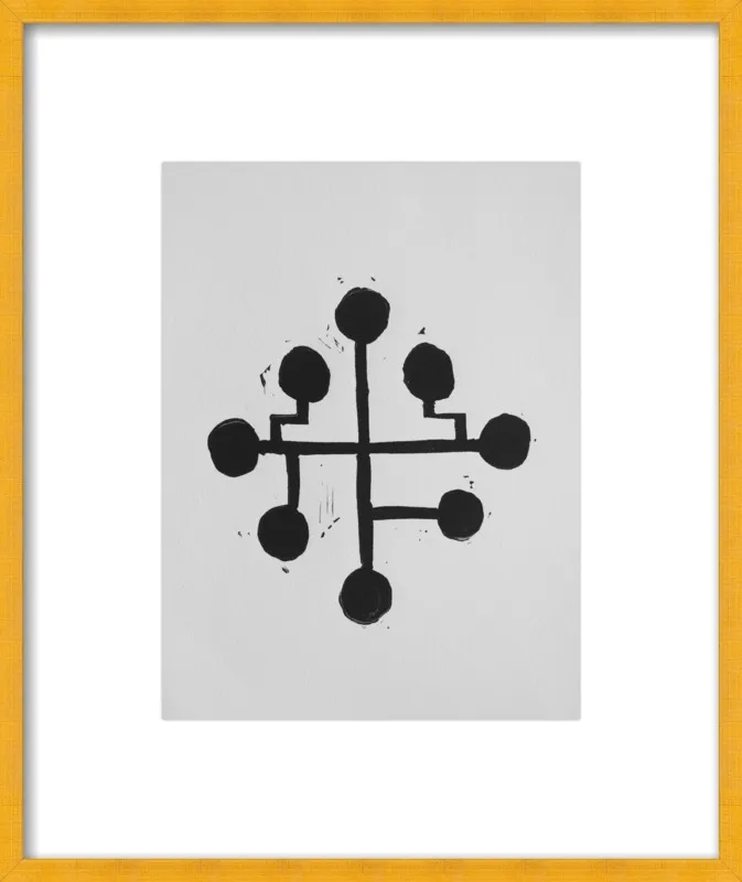 Geometric Midcentury Atomic Print by Stacy Rajab for Artfully Walls