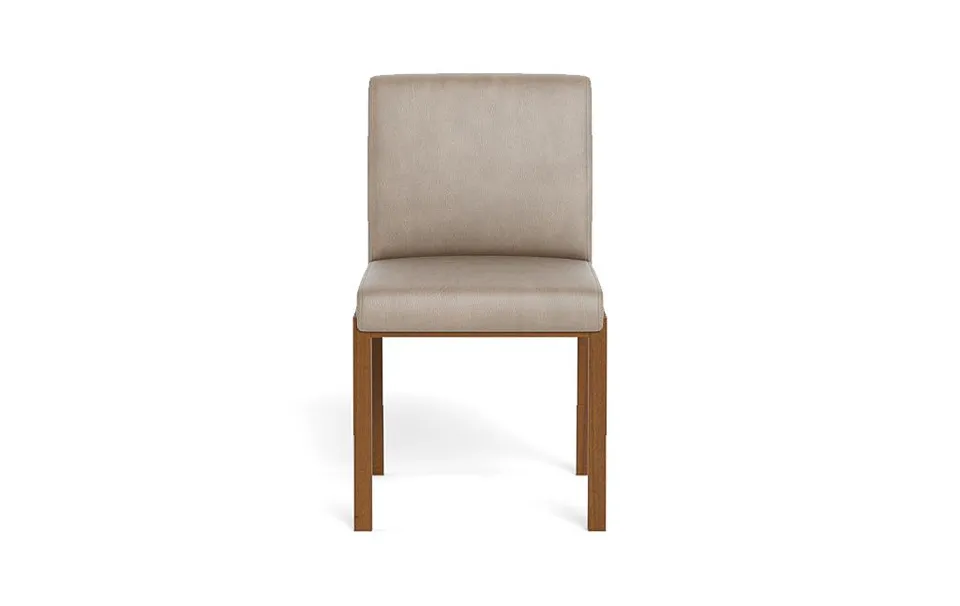 Callen Leather Wood Framed Upholstered Chair