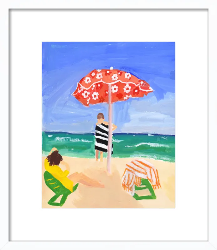 Italian Beach Umbrella by Jackie Mancuso for Artfully Walls