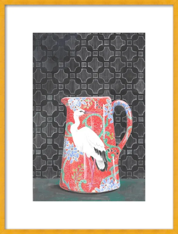 Red Vase by Miri Eshet for Artfully Walls
