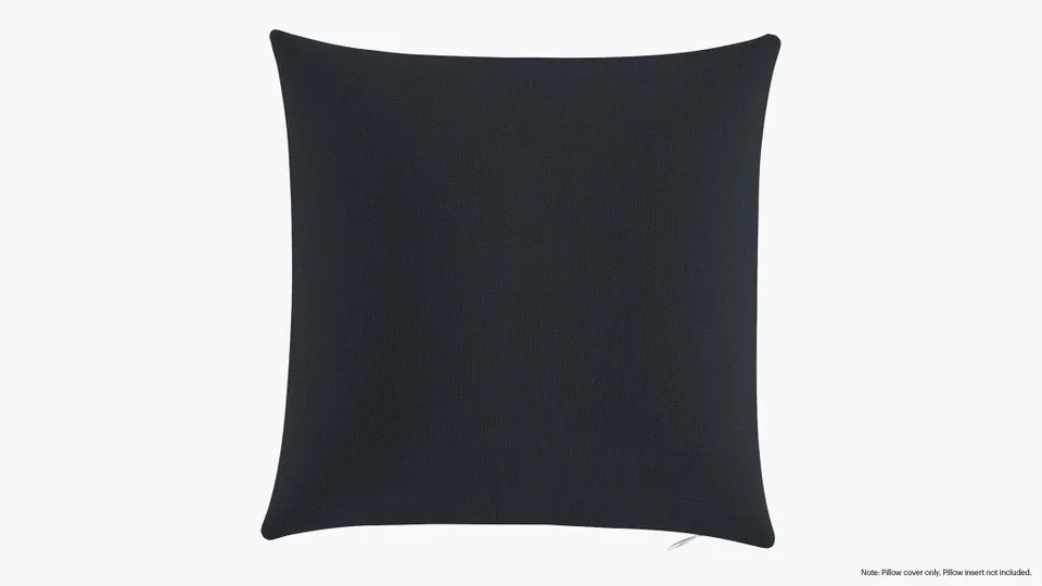 Throw Pillow Cover 16", Navy Everyday Linen, 16" x 16"