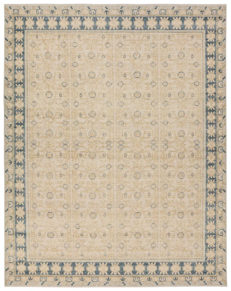 Merriman Trellis Tan Rectangle 10'x14'