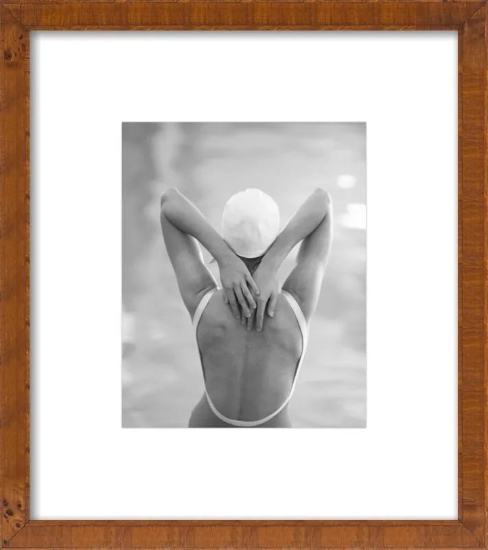 The Swimmer with a white  cap by Lucy Snowe for Artfully Walls