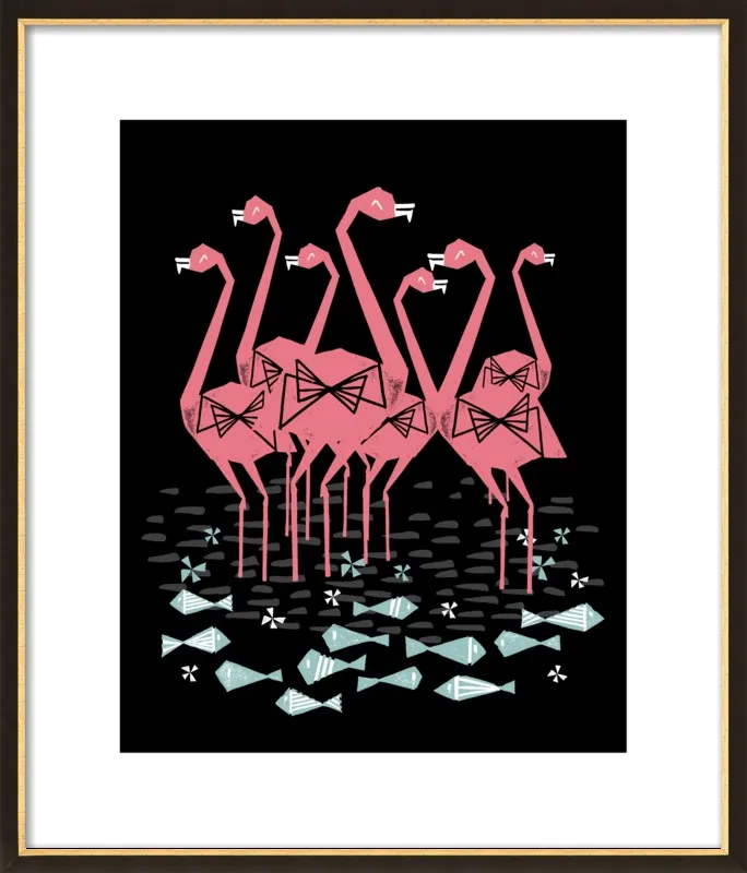 Flamingos by Andrea Lauren for Artfully Walls
