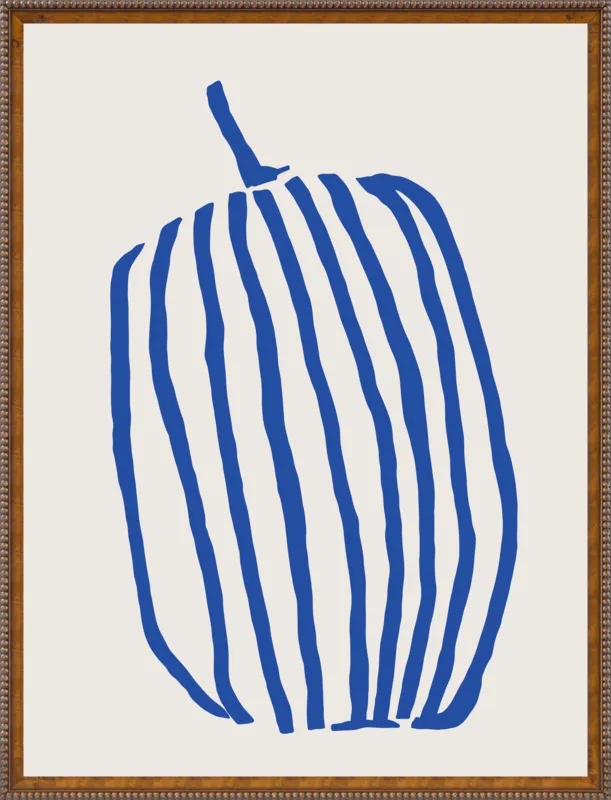 Striped pumpkin by Jessica Nielsen for Artfully Walls