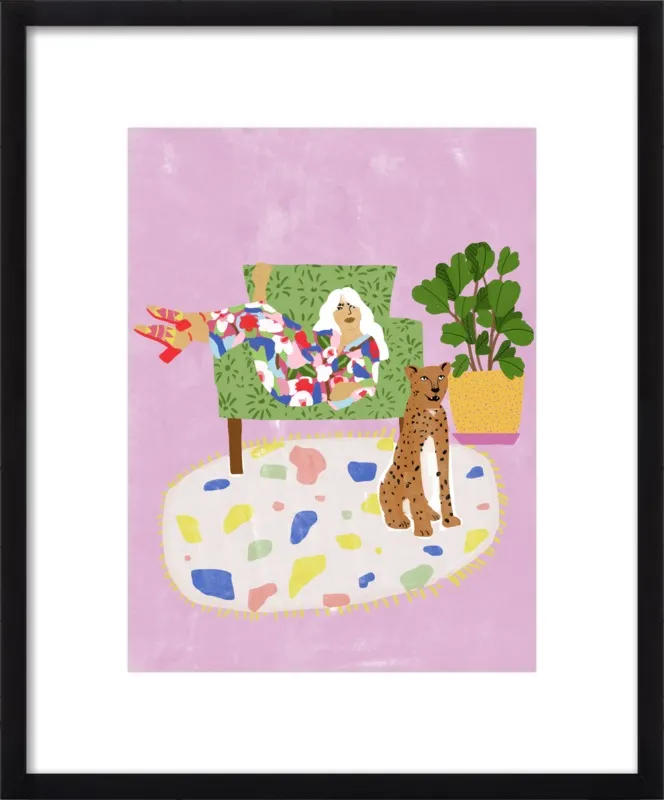 Lady and her tiger by Alja Horvat for Artfully Walls
