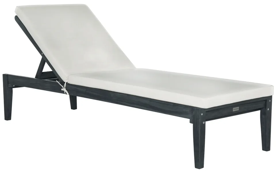 Azusa Sunlounger - Dark Slate Gray/Beige