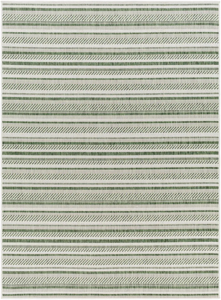 Eagean Beige Outdoor 6'7" x 6'7" Machine Woven Rug