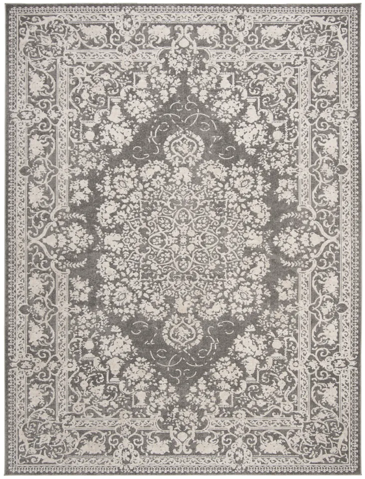 Arlo Home Woven Area Rug, RFT664B, Dark Grey/Cream,  10' X 14'