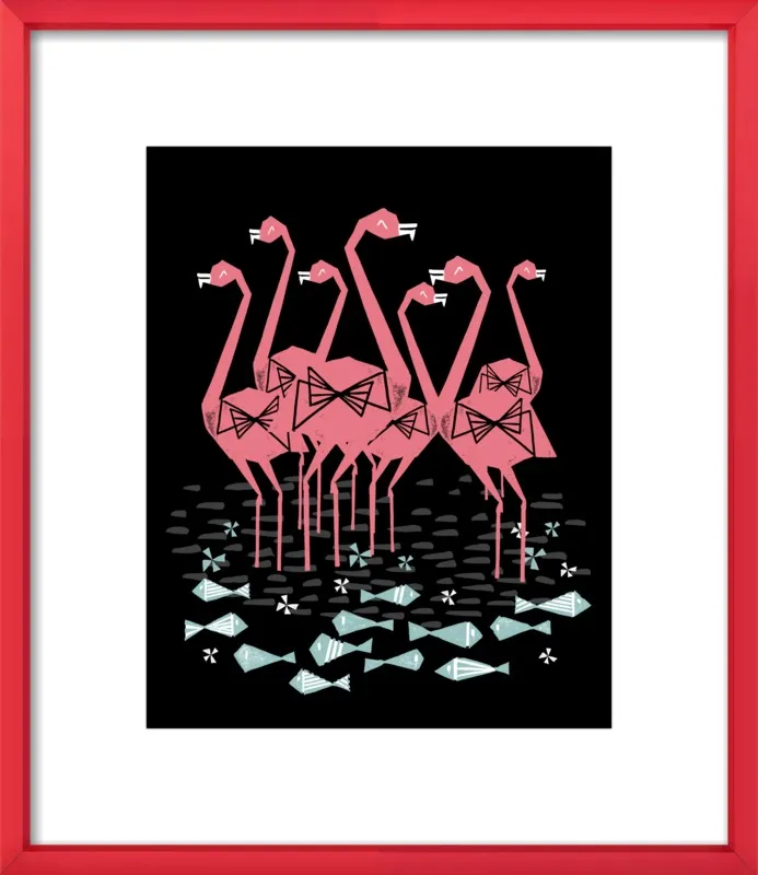 Flamingos by Andrea Lauren for Artfully Walls