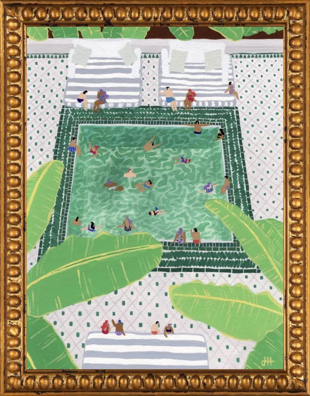 Green Riad by Joanne Ho for Artfully Walls