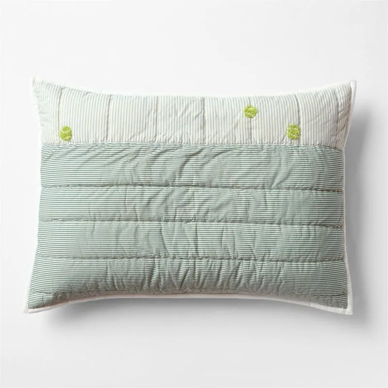 Grand Slam Embroidered 100% Organic Cotton Kids Pillow Sham by Venus Williams