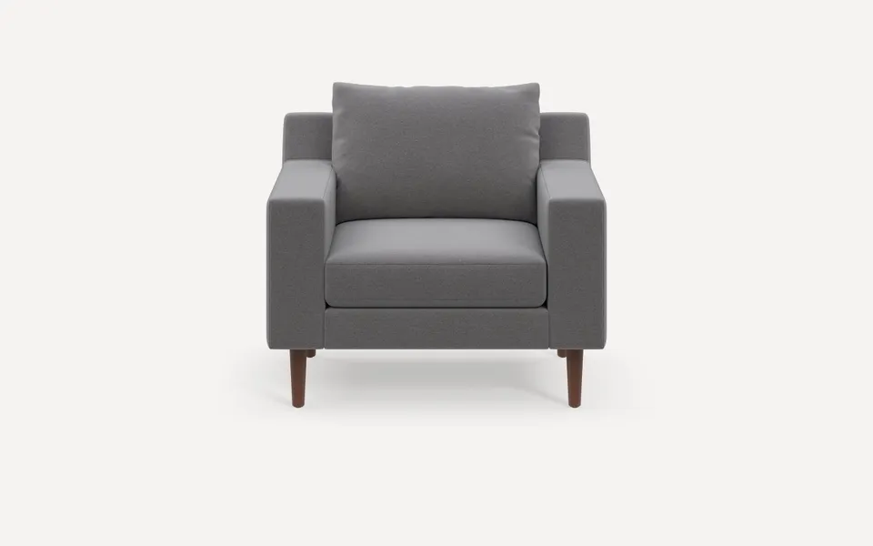 Mercer Armchair - Steel - Performance Lino
