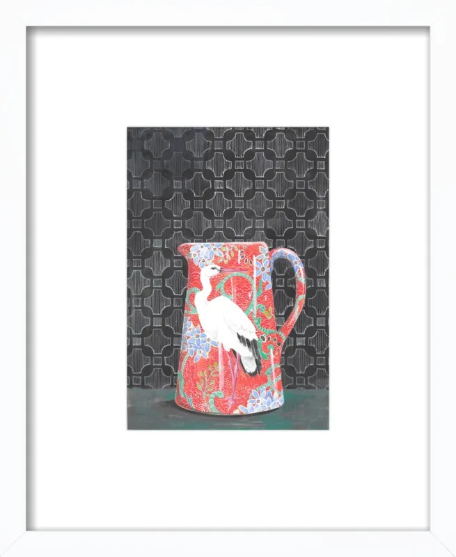 Red Vase by Miri Eshet for Artfully Walls
