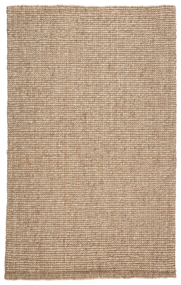 Oceana Natural Solid Light Gray/ Tan Area Rug (9'X12')