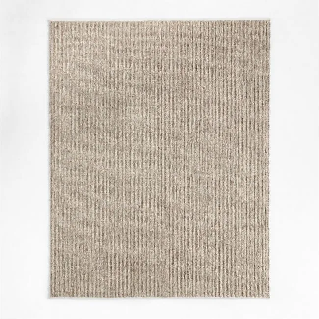 Prato Performance Wool Oatmeal Beige Area Rug 8'x10'