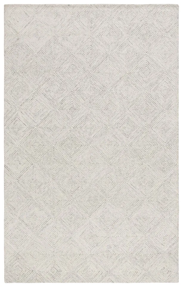 Safavieh Couture Abstract Collection Hand Tufted Area Rug, Grey / Ivory, 6' x 9'