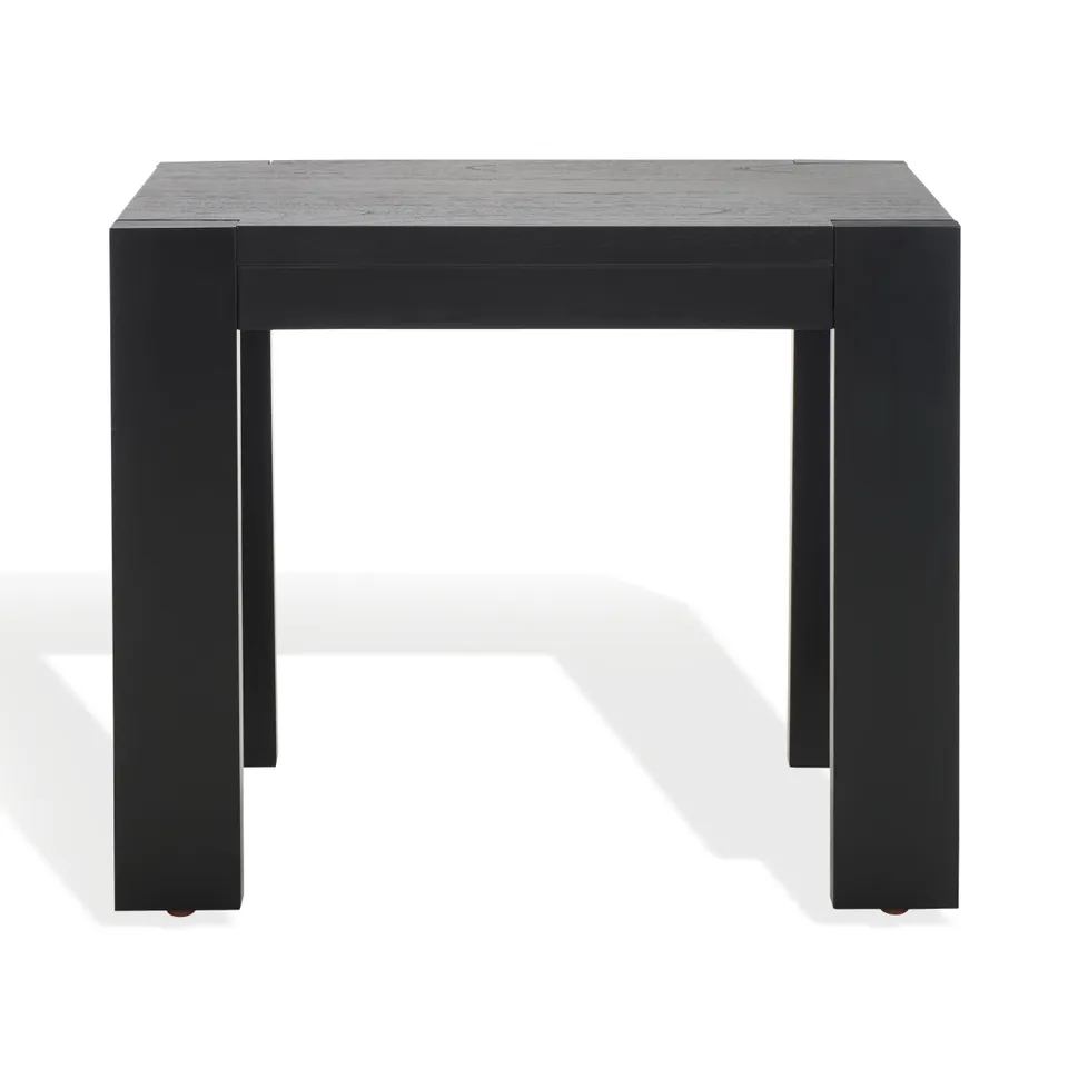 Nikole Rectangle Wood Accent Table - Black