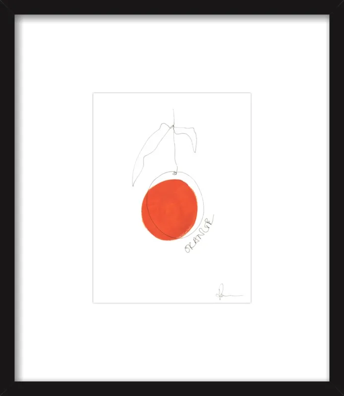 Orange by Polly Mann for Artfully Walls