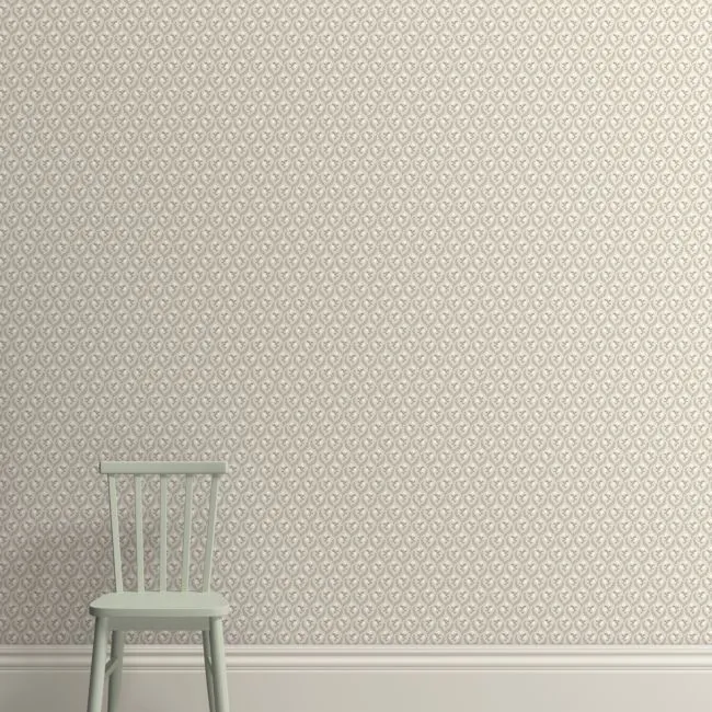 Laurel Bud Beige Wallpaper