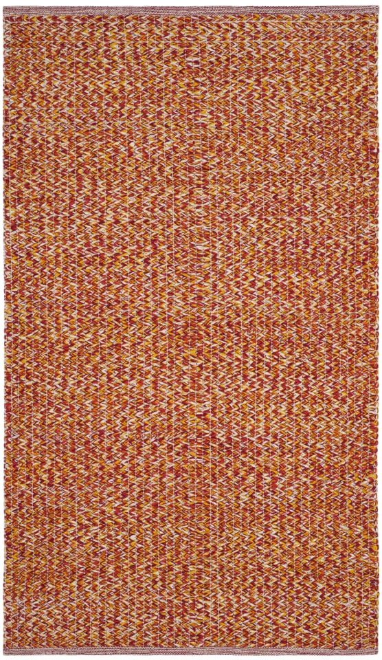 Arlo Home Hand Woven Area Rug, MTK602D, Orange/Multi,  3' X 5'